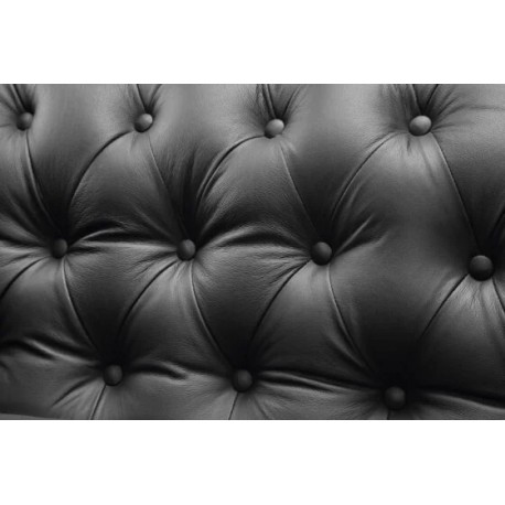Chesterfield Manchester 2+3 pers sofasæt Sort læder