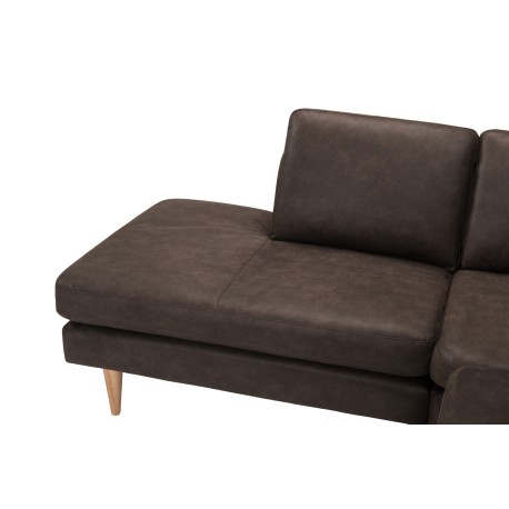 Hjort Knudsen – Classic tremmehjørnesofa med open ende Venstrevendt