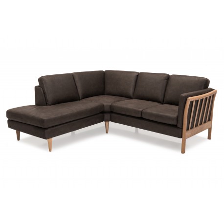 Hjort Knudsen – Classic tremmehjørnesofa med open ende Venstrevendt