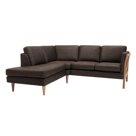 Hjort Knudsen – Classic tremmehjørnesofa med open ende Venstrevendt