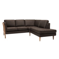 Hjort Knudsen – Classic tremmehjørnesofa med open ende Venstrevendt