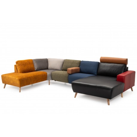 Hjort Knudsen Copenhagen flerfarvet sofa U-sofa - Højrevendt Multifarvet