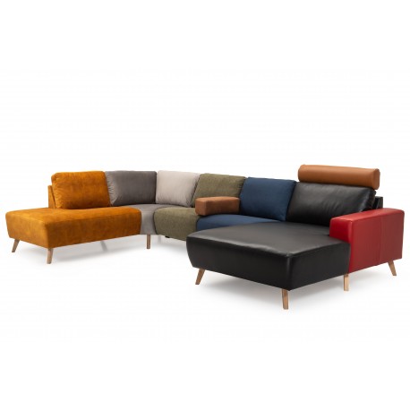 Hjort Knudsen Copenhagen flerfarvet sofa U-sofa - Højrevendt Multifarvet