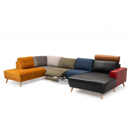 Hjort Knudsen Copenhagen flerfarvet sofa U-sofa - Højrevendt Multifarvet
