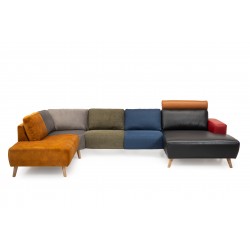 Hjort Knudsen Copenhagen flerfarvet sofa U-sofa - Højrevendt Multifarvet