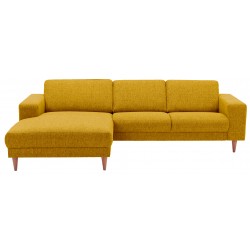 Hjort Knudsen Hadsten XL chaiselong sofa venstrevendt - Montana Karrygul stof