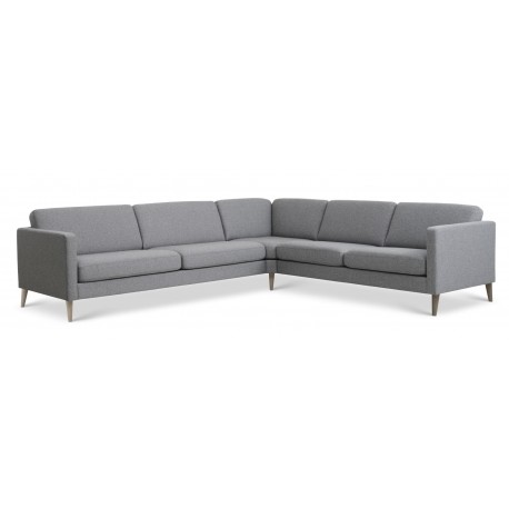Ask hjørnesofa 269x300 cm lysegrå