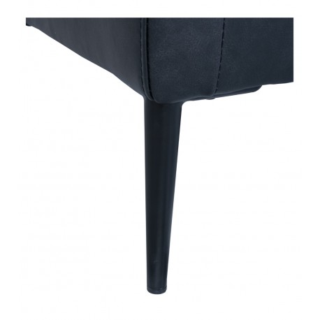 Valencia 2 pers. sofa læder Sort