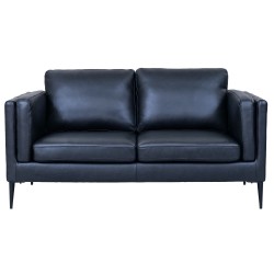 Valencia 2 pers. sofa læder Sort
