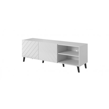 TV bord 150 ABETO mat Sort/blank Sort