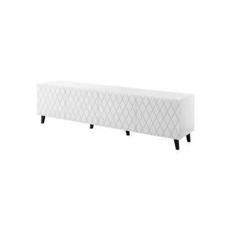 TV bord ASTI mat Hvid / mat Hvid