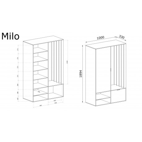 MILO entré garderobe i artisan