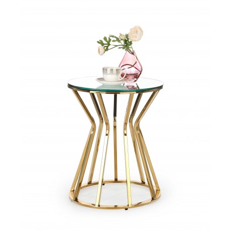 AFINA S, sofabord, spejl / guld