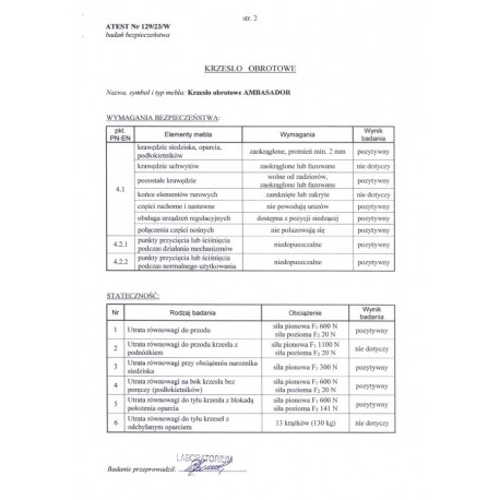 AMBASADOR kontorstol