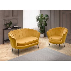 AMORINITO 2 pers. sofa - sennepsgul