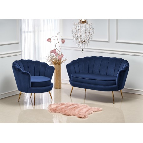 AMORINITO 2 pers. sofa - mørkeblå