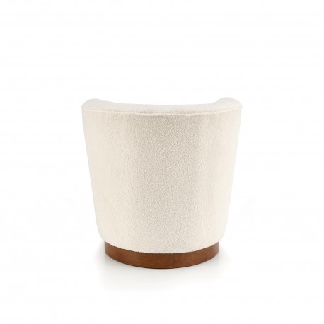 AMY lænestol Creme/Valnød