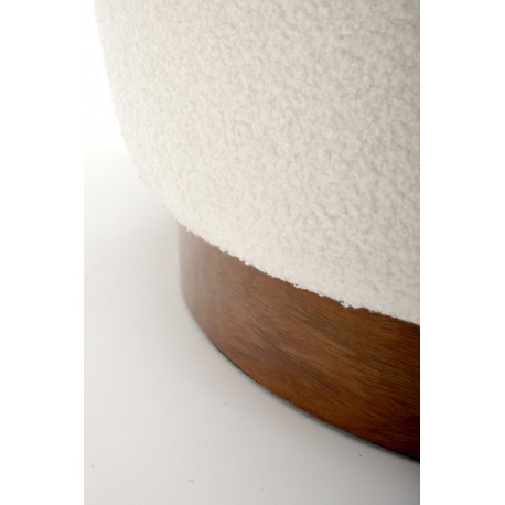 AMY lænestol Creme/Valnød