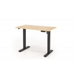 B53 skrivebord med justerbar højde, gylden eg / Sort