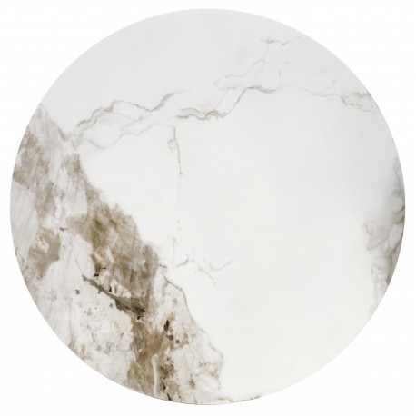 CECILIA sofabord, marmor / Grå / guld