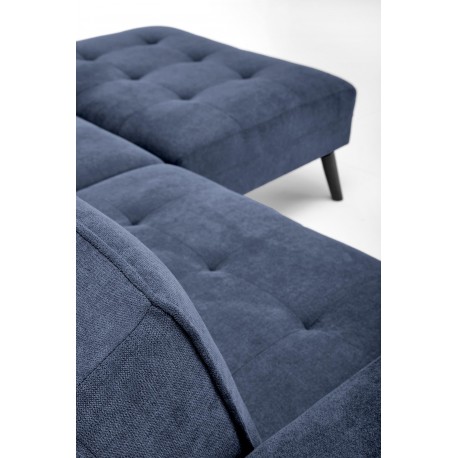 CORNELIUS Sovesofa med skammel - blå stof