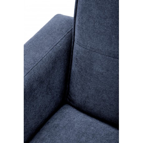 CORNELIUS Sovesofa med skammel - blå stof