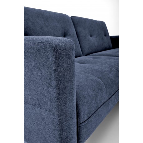 CORNELIUS Sovesofa med skammel - blå stof