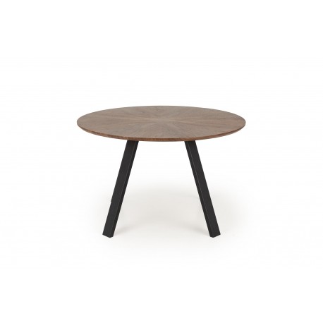 DANILO rund spisebord Ø120 cm - Valnød/Sort