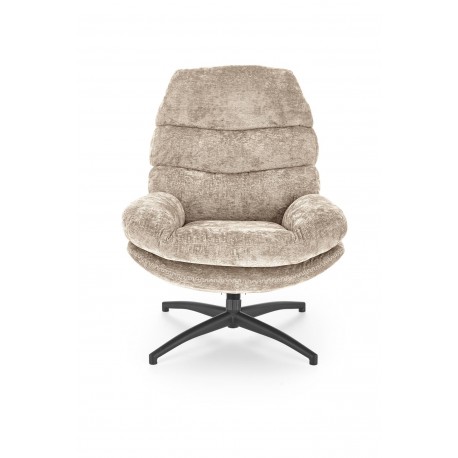 DARIO lænestol med skammel, Beige