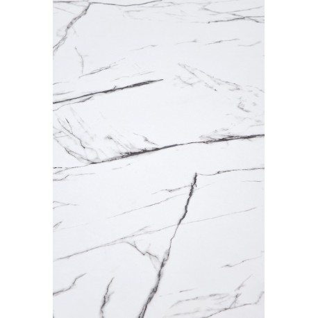 DENVER bord, - top - Hvid marmor, ben - Hvid