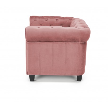 ERIKSEN lænestol Rosa / Sort