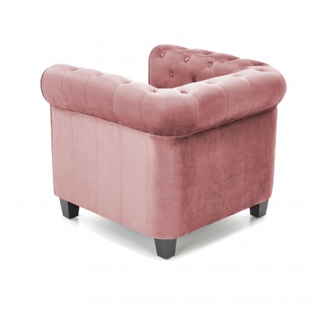 ERIKSEN lænestol Rosa / Sort