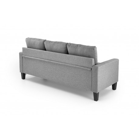 GERSON sofa med skammel, - Grå