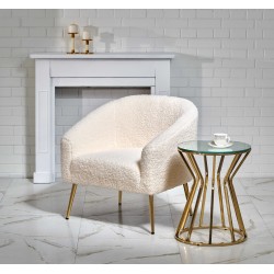 GRIFON fritidslænestol Creme / guld