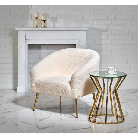 GRIFON fritidslænestol Creme / guld