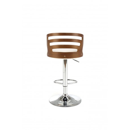 H109 Barstol, Creme / Valnød