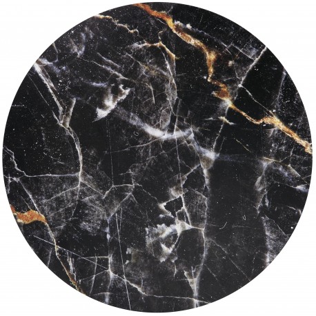 HARISSA_G sofabord, guld/Sort marmorlook