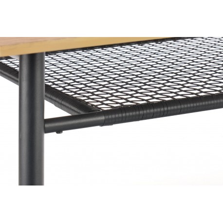 JACKSON bord, - bordplade - gylden eg, ben - Sort