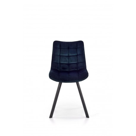 K332 Spisebordsstol mørkeblå Velour
