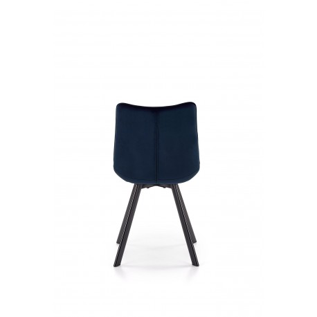K332 Spisebordsstol mørkeblå Velour
