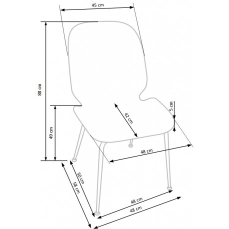 K381 Spisebordsstol Rosa