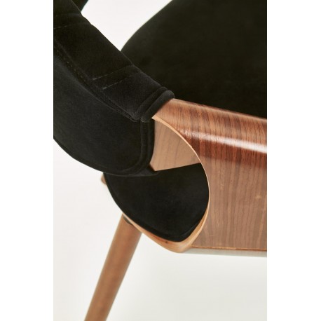 K396 Spisebordsstol Valnød / Sort
