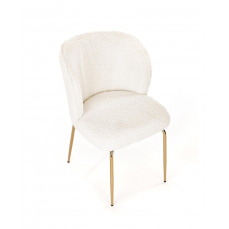 K474 Spisebordsstol Creme/guld