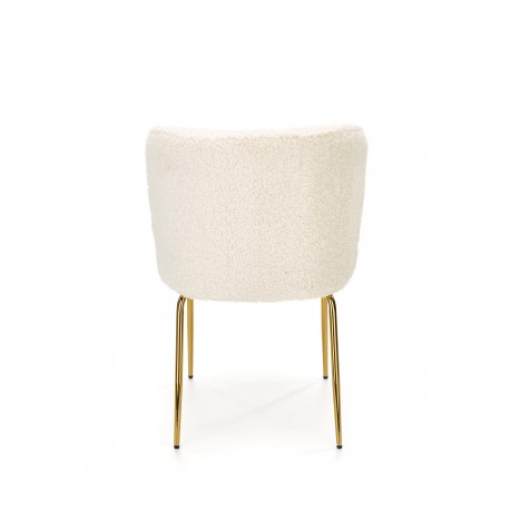 K474 Spisebordsstol Creme/guld