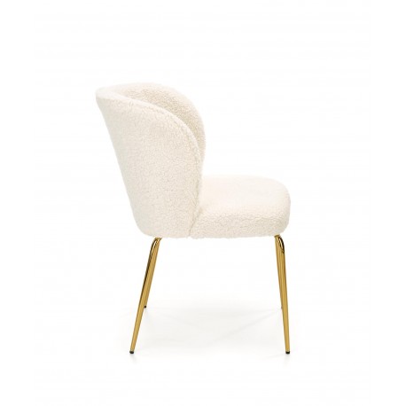 K474 Spisebordsstol Creme/guld