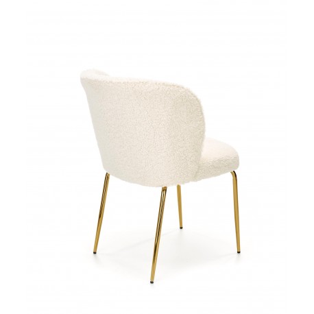 K474 Spisebordsstol Creme/guld
