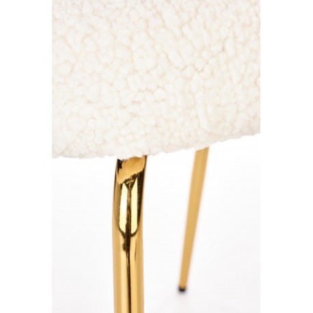 K474 Spisebordsstol Creme/guld
