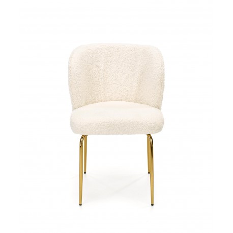 K474 Spisebordsstol Creme/guld