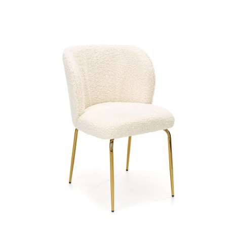 K474 Spisebordsstol Creme/guld