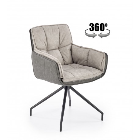 K523 Spisebordsstol - Grå / MørkeGrå